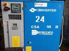Compressore a vite Ceccato usato CSA 20 hp - 15 kw  con Inverter
