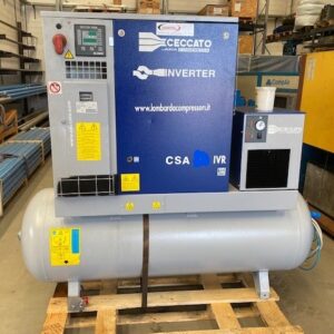 Compressore usato Ceccato mod. CSA 15 hp INVERTER con serbatoio ed essiccatore